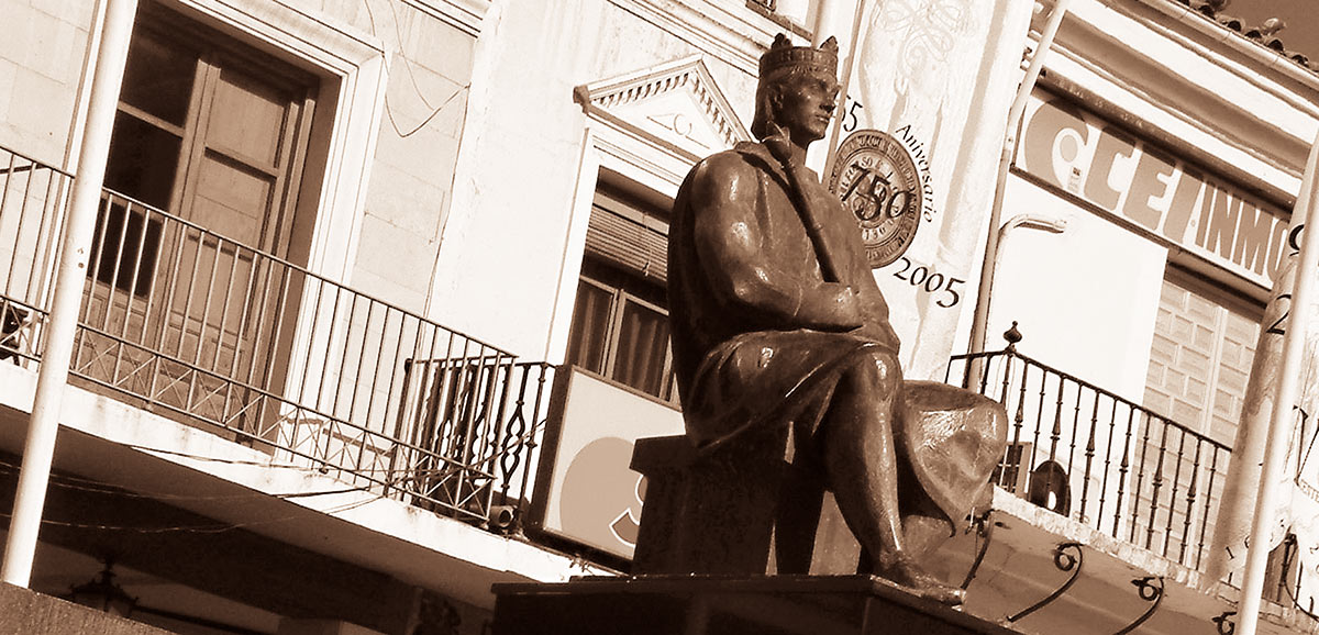 Alfonso X El Sabio. Plaza Mayor de Ciudad Real.